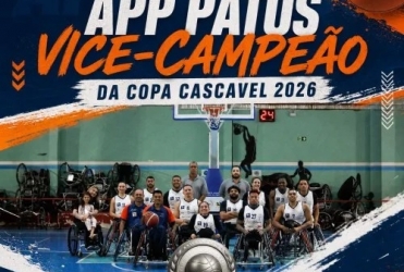Equipe APP PATOS conquista vice-campeonato na Copa Cascavel de Basquete sobre Rodas