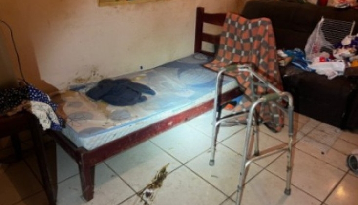 Filho é preso após mãe cadeirante de 80 anos ser encontrada ferida e sem alimentação em Lagoa Grande 