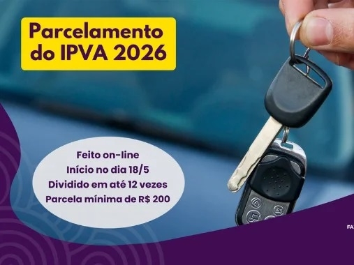 IPVA 2026 vencido poderá ser dividido em até 12 parcelas em Minas