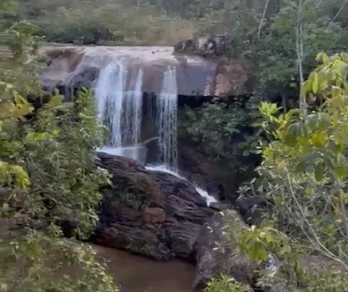 Presidente Olegário - Homem sofre queda na Cachoeira da Taboca e fica ferido 