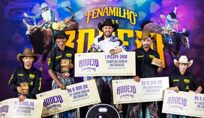 Fenamilho 2026 - Finais emocionantes do rodeio e show com Di Paullo & Paulino encerram o evento 
