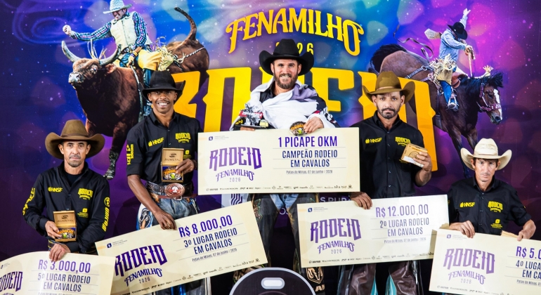 Fenamilho 2026 - Finais emocionantes do rodeio e show com Di Paullo & Paulino encerram o evento 